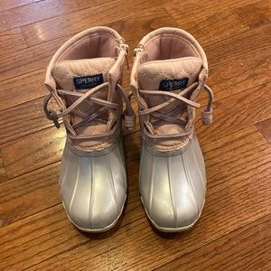 Little girls sperry boots , size 11